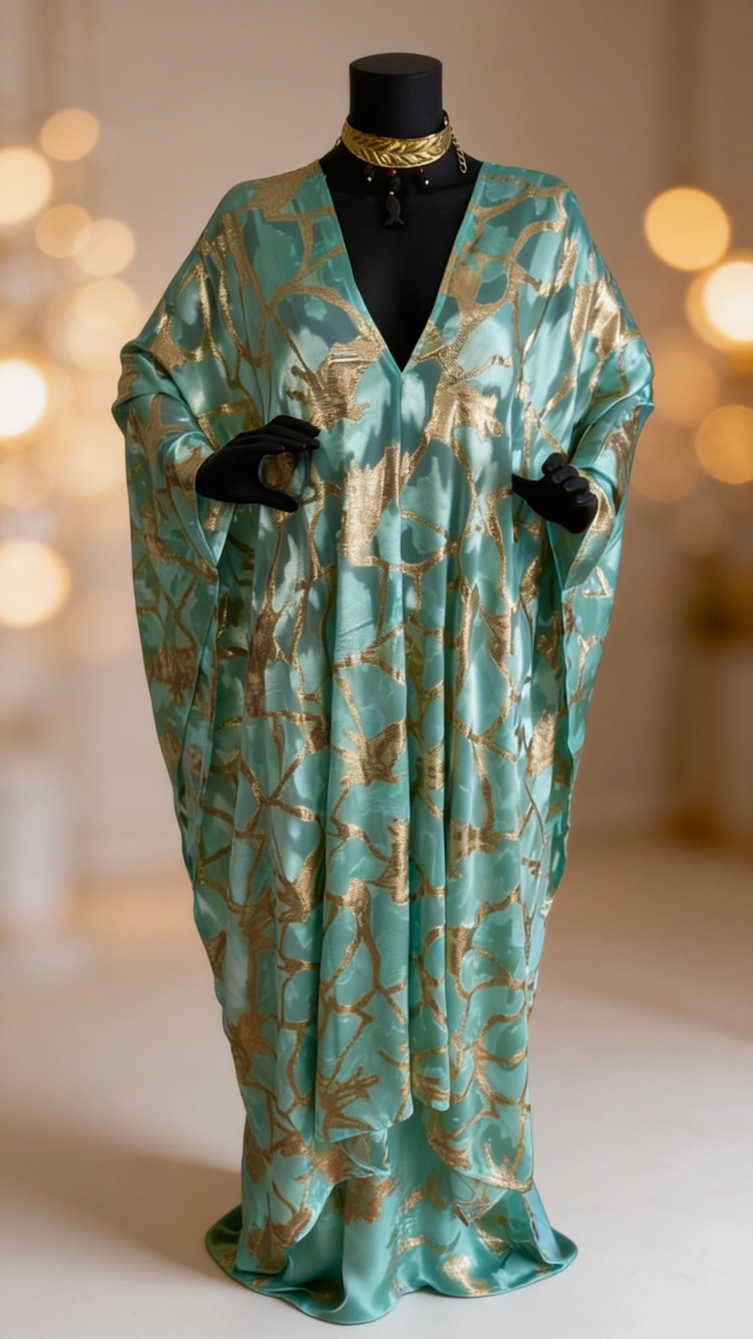 Green Opal Kaftan Set