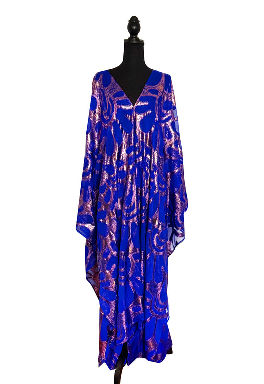 Blue Lava Kaftan Set